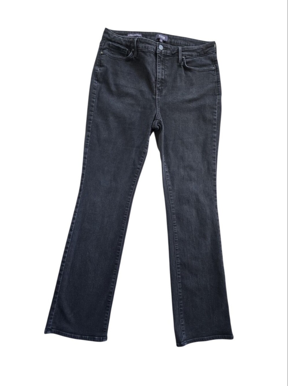 NYDJ Women's Black Barbara Bootcut Lift & Tuck Technology Jeans, Size 12